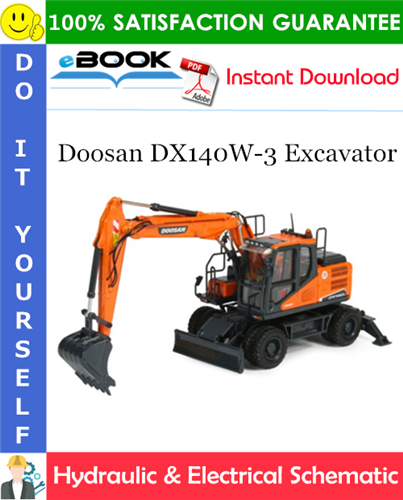 Thumbnail ☆☆ Best ☆☆ Doosan DX140W-3 Excavator Hydraulic & Electrical Schematic
