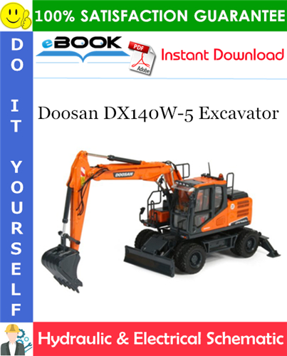 Thumbnail ☆☆ Best ☆☆ Doosan DX140W-5 Excavator Hydraulic & Electrical Schematic