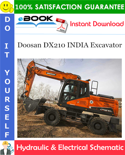 Thumbnail ☆☆ Best ☆☆ Doosan DX210 INDIA Excavator Hydraulic & Electrical Schematic