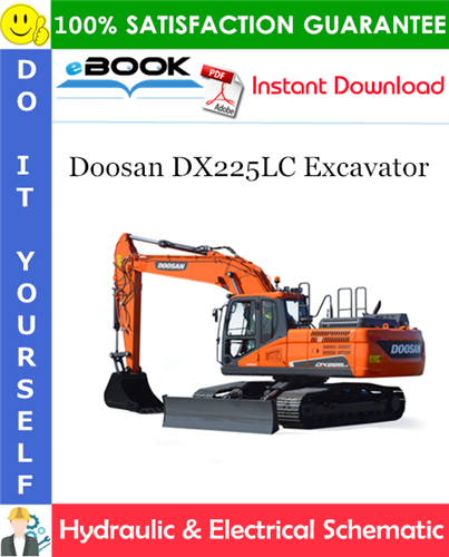 Thumbnail ☆☆ Best ☆☆ Doosan DX225LC Excavator Hydraulic & Electrical Schematic