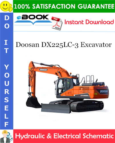 Thumbnail ☆☆ Best ☆☆ Doosan DX225LC-3 Excavator Hydraulic & Electrical Schematic