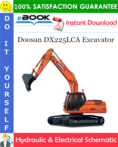 Thumbnail ☆☆ Best ☆☆ Doosan DX225LCA Excavator Hydraulic & Electrical Schematic