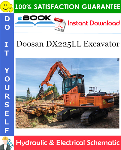 Thumbnail ☆☆ Best ☆☆ Doosan DX225LL Excavator Hydraulic & Electrical Schematic