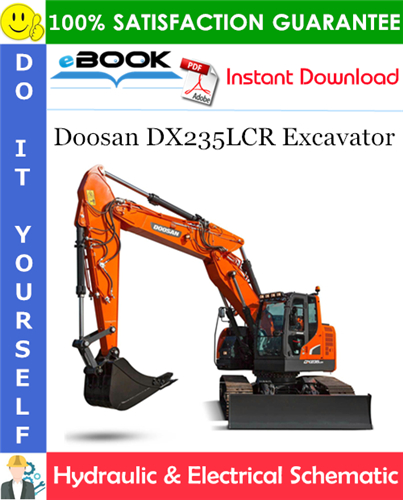 Thumbnail ☆☆ Best ☆☆ Doosan DX235LCR Excavator Hydraulic & Electrical Schematic