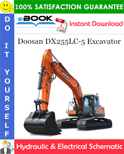 Thumbnail ☆☆ Best ☆☆ Doosan DX255LC-5 Excavator Hydraulic & Electrical Schematic