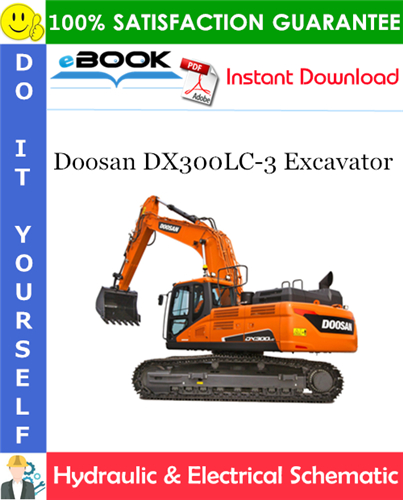 Thumbnail ☆☆ Best ☆☆ Doosan DX300LC-3 Excavator Hydraulic & Electrical Schematic