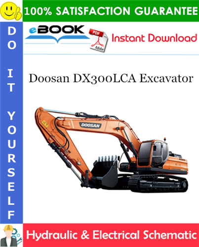 Thumbnail ☆☆ Best ☆☆ Doosan DX300LCA Excavator Hydraulic & Electrical Schematic