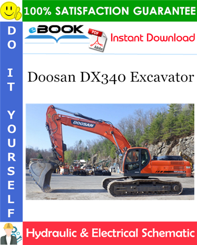 Thumbnail ☆☆ Best ☆☆ Doosan DX340 Excavator Hydraulic & Electrical Schematic