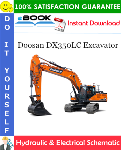 Thumbnail ☆☆ Best ☆☆ Doosan DX350LC Excavator Hydraulic & Electrical Schematic