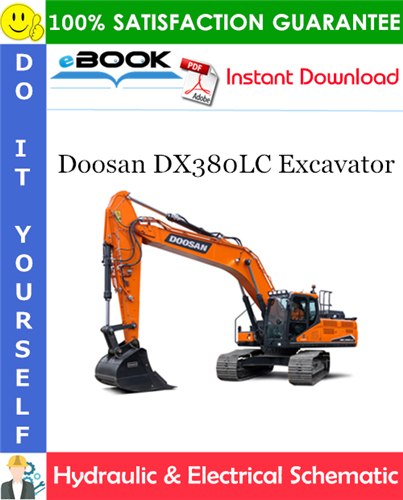 Thumbnail ☆☆ Best ☆☆ Doosan DX380LC Excavator Hydraulic & Electrical Schematic