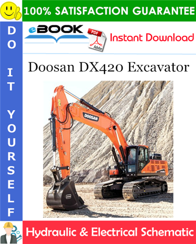 Thumbnail ☆☆ Best ☆☆ Doosan DX420 Excavator Hydraulic & Electrical Schematic