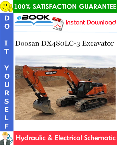 Thumbnail ☆☆ Best ☆☆ Doosan DX480LC-3 Excavator Hydraulic & Electrical Schematic