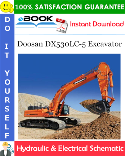 Thumbnail ☆☆ Best ☆☆ Doosan DX530LC-5 Excavator Hydraulic & Electrical Schematic