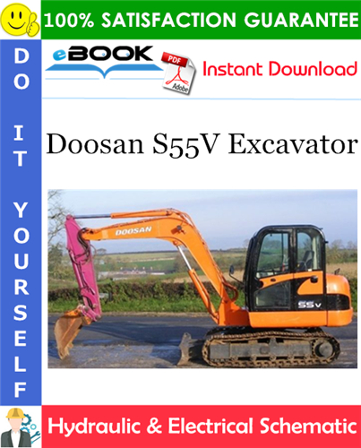 Thumbnail ☆☆ Best ☆☆ Doosan S55V Excavator Hydraulic & Electrical Schematic