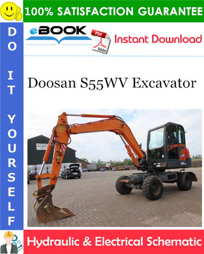 Thumbnail ☆☆ Best ☆☆ Doosan S55WV Excavator Hydraulic & Electrical Schematic
