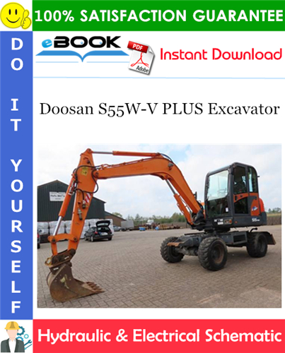 Thumbnail ☆☆ Best ☆☆ Doosan S55W-V PLUS Excavator Hydraulic & Electrical Schematic