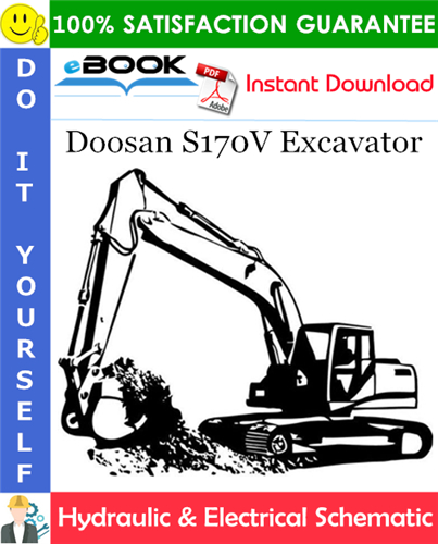 Thumbnail ☆☆ Best ☆☆ Doosan S170V Excavator Hydraulic & Electrical Schematic