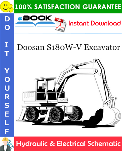 Thumbnail ☆☆ Best ☆☆ Doosan S180W-V Excavator Hydraulic & Electrical Schematic