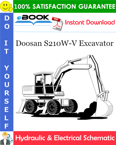 Thumbnail ☆☆ Best ☆☆ Doosan S210W-V Excavator Hydraulic & Electrical Schematic