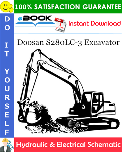 Thumbnail ☆☆ Best ☆☆ Doosan S280LC-3 Excavator Hydraulic & Electrical Schematic