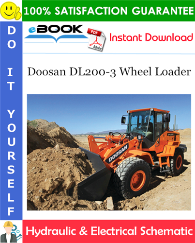 Thumbnail ☆☆ Best ☆☆ Doosan DL200-3 Wheel Loader Hydraulic & Electrical Schematic