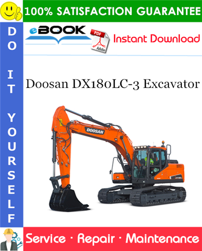 Thumbnail ☆☆ Best ☆☆ Doosan DX180LC-3 Excavator Service Repair Manual
