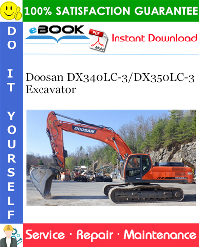 Thumbnail ☆☆ Best ☆☆ Doosan DX340LC-3/DX350LC-3 Excavator Service Repair Manual