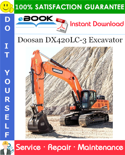 Thumbnail ☆☆ Best ☆☆ Doosan DX420LC-3 Excavator Service Repair Manual (Serial Number: 10001 and Up)
