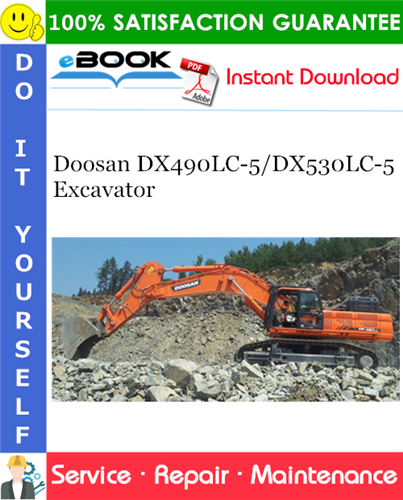 Thumbnail ☆☆ Best ☆☆ Doosan DX490LC-5/DX530LC-5 Excavator Service Repair Manual (Serial Number: 10001 and Up)