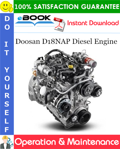 Thumbnail ☆☆ Best ☆☆ Doosan D18NAP Diesel Engine Operation & Maintenance Manual
