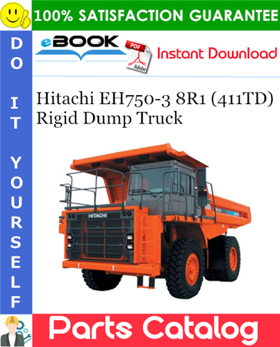Thumbnail ☆☆ Best ☆☆ Hitachi EH750-3 8R1 (411TD) Rigid Dump Truck Parts Catalog Manual