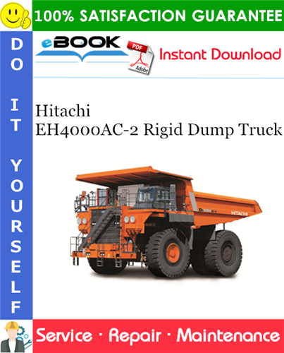 Thumbnail ☆☆ Best ☆☆ Hitachi EH4000AC-2 Rigid Dump Truck Service Repair Manual + Circuit Diagram 