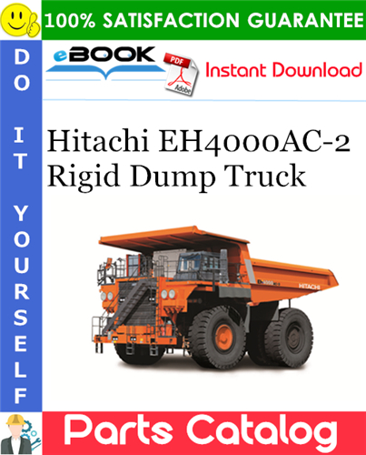 Thumbnail ☆☆ Best ☆☆ Hitachi EH4000AC-2 Rigid Dump Truck Parts Catalog Manual (Serial No. 010001～)