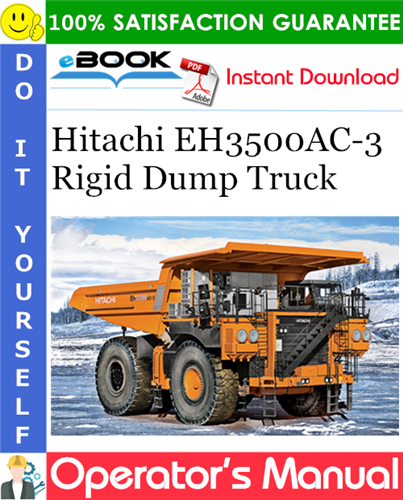 Thumbnail ☆☆ Best ☆☆ Hitachi EH3500AC-3 Rigid Dump Truck Operators Manual