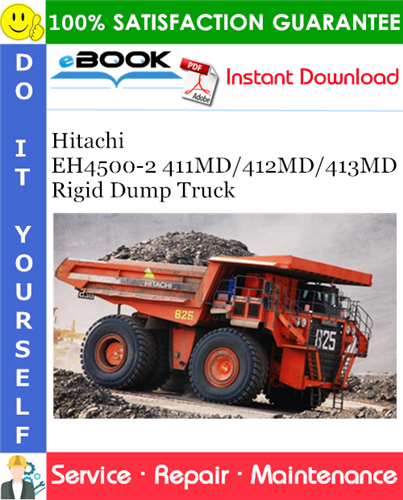 Thumbnail ☆☆ Best ☆☆ Hitachi EH4500-2 411MD/412MD/413MD Rigid Dump Truck Service Repair Manual