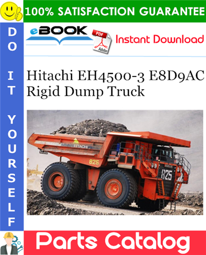 Thumbnail ☆☆ Best ☆☆ Hitachi EH4500-3 E8D9AC Rigid Dump Truck Parts Catalog Manual