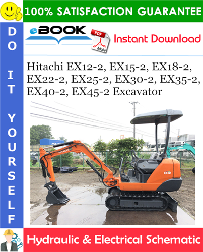 Thumbnail ☆☆ Best ☆☆ Hitachi EX12-2, EX15-2, EX18-2, EX22-2, EX25-2, EX30-2, EX35-2, EX40-2, EX45-2 Excavator Electrical & Hydraulic Circuit Diagram