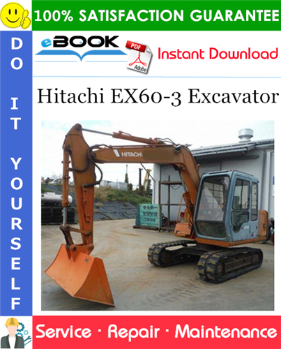Thumbnail ☆☆ Best ☆☆ Hitachi EX60-3 Excavator Service Repair Manual + Circuit Diagram