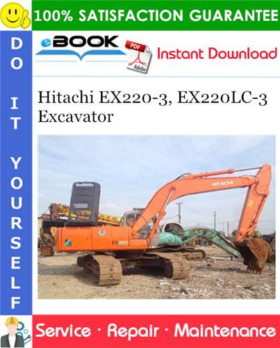 Thumbnail ☆☆ Best ☆☆ Hitachi EX220-3, EX220LC-3 Excavator Service Repair Manual