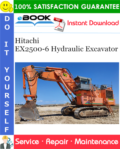 Thumbnail ☆☆ Best ☆☆ Hitachi EX2500-6 Hydraulic Excavator Service Repair Manual