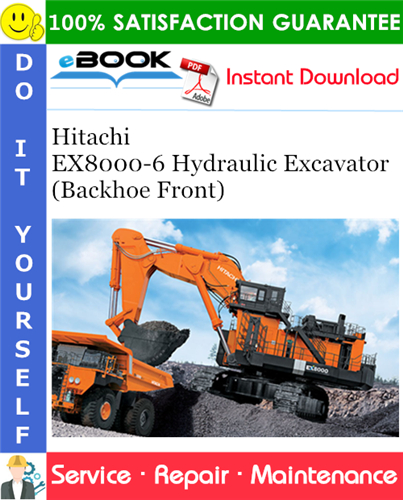 Thumbnail ☆☆ Best ☆☆ Hitachi EX8000-6 Hydraulic Excavator (Backhoe Front) Service Repair Manual