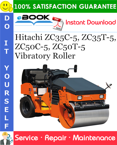 Thumbnail ☆☆ Best ☆☆ Hitachi ZC35C-5, ZC35T-5, ZC50C-5, ZC50T-5 Vibratory Roller Service Repair Manual