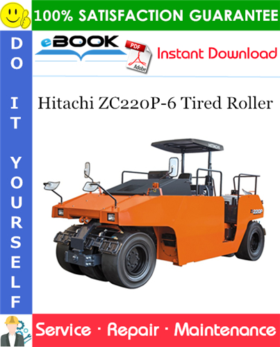 Thumbnail ☆☆ Best ☆☆ Hitachi ZC220P-6 Tired Roller Service Repair Manual