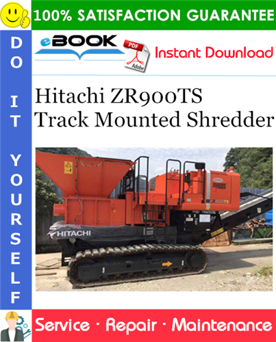Thumbnail ☆☆ Best ☆☆ Hitachi ZR900TS Track Mounted Shredder Service Repair Manual