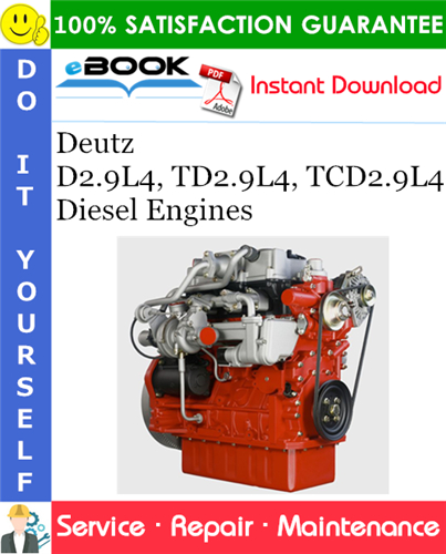 Thumbnail ☆☆ Best ☆☆ Deutz D2.9L4, TD2.9L4, TCD2.9L4 Diesel Engines Service Repair Manual Thumbnail ☆☆ Best ☆☆ Deutz D2.9L4, TD2.9L4, TCD2.9L4 Diesel Engines Service Repair Manual