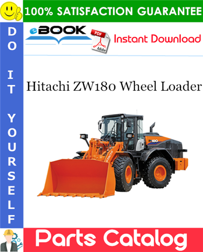 Thumbnail ☆☆ Best ☆☆ Hitachi ZW180 Wheel Loader Parts Catalog Manual