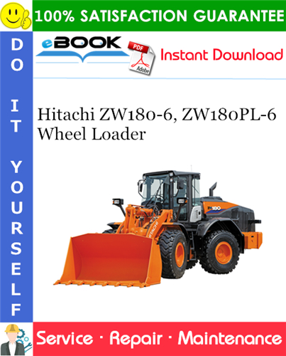 Thumbnail ☆☆ Best ☆☆ Hitachi ZW180-6, ZW180PL-6 Wheel Loader Service Repair Manual