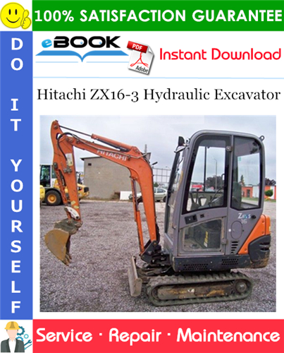 Thumbnail ☆☆ Best ☆☆ Hitachi ZX16-3 Hydraulic Excavator Service Repair Manual