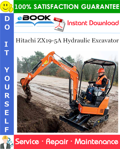 Thumbnail ☆☆ Best ☆☆ Hitachi ZX19-5A Hydraulic Excavator Service Repair Manual