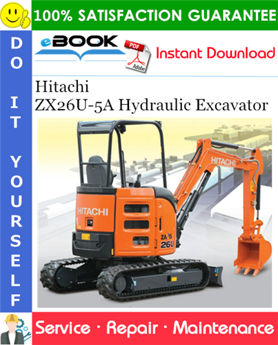 Thumbnail ☆☆ Best ☆☆ Hitachi ZX26U-5A Hydraulic Excavator Service Repair Manual + Circuit Diagram